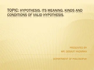 Understanding Hypothesis: Meaning, Types, and Validity Conditions