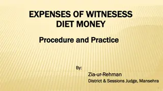 Witness Expenses and Compensation in Civil Procedure