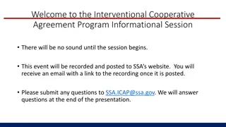 Interventional Cooperative Agreement Program Informational Session