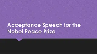 Reflections on Elie Wiesel's Nobel Peace Prize Acceptance Speech