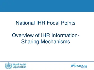 Understanding International Health Regulations (IHR): Reporting and Communication Mechanisms for Health Emergencies