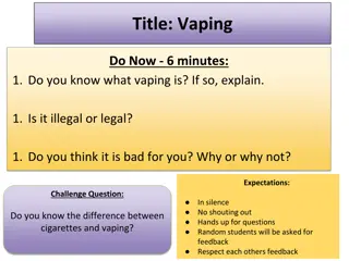 Understanding Vaping: Risks and Misconceptions