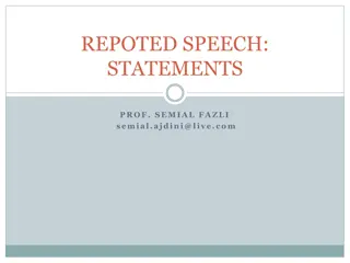 Understanding Reported Speech: Rules and Examples