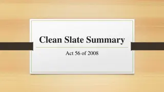 Overview of Sealing Misdemeanor Convictions under Acts 56 of 2008