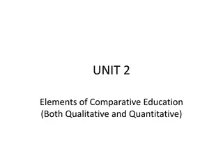 Comparative Education Objectives and Curriculum Overview