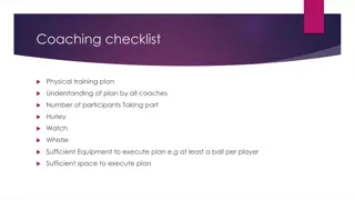 Comprehensive Coaching Checklist for Physical Training Plans
