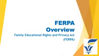 FERPA: Family Educational Rights and Privacy Act