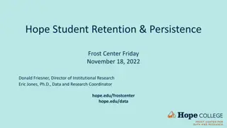 Hope Student Retention & Persistence Analysis Overview