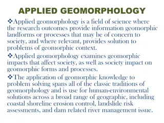 Applied Geomorphology and Its Importance in Society