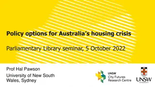 Addressing Australia's Housing Crisis: Policy Options and Recommendations