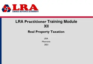Real Property Taxation Regulations in Monrovia 2021