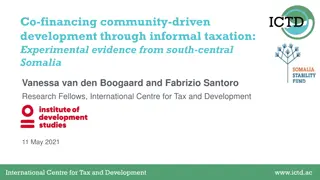 Co-financing Community-Driven Development Through Informal Taxation: Experimental Evidence from South-Central Somalia