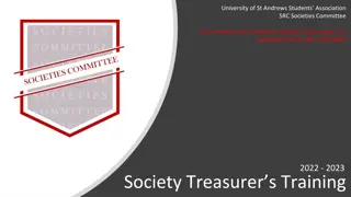 Society Treasurer's Financial Management Guidelines