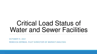 Critical Load Status of Water and Sewer Facilities - Filing Requirements and Impacts