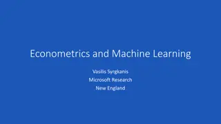 Introduction to Econometrics and Machine Learning