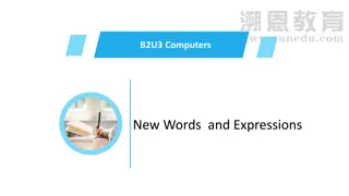 Introduction to Computers: New Words and Expressions