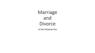 Marriage and Divorce in the Victorian Era