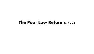 The Poor Law Reforms of 1905: Addressing Unemployment in England
