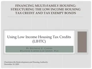 Low Income Housing Tax Credits (LIHTC)