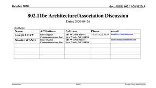 Discussion on IEEE 802.11be MLD Architecture Alignment