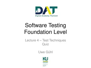 Understanding Test Techniques in Software Testing
