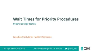 Wait Time Methodology for Priority Procedures in Canada