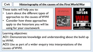 Approaches to the Causes of World War I: Historiography Overview