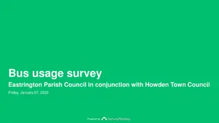 Bus Usage Survey Results by Eastrington Parish Council and Howden Town Council