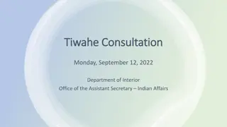 Tiwahe Consultation: Empowering Tribes for Community Development