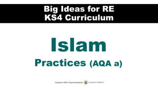 Exploring Islamic Practices - Big Ideas for the KS4 Curriculum