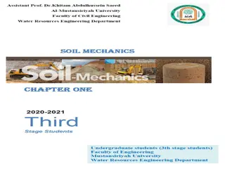 Soil Behavior and Formation in Civil and Environmental Engineering