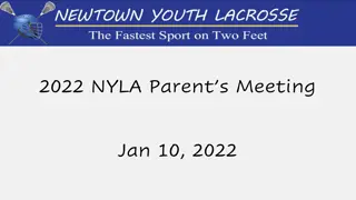 Newtown Youth Lacrosse Association 2022 Parents Meeting Summary