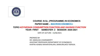 Understanding Keynesian Consumption and Savings Functions in Macroeconomics