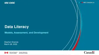 Data Literacy: Models, Assessment, and Competency Frameworks