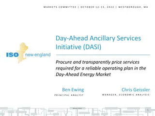 Day-Ahead Ancillary Services Initiative Overview