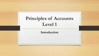 Introduction to Principles of Accounts Level 1: Basics of Accounting and Bookkeeping