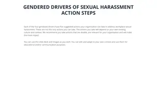 Addressing Workplace Sexual Harassment: Action Steps for Gender Equality
