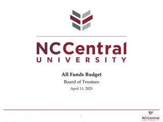 Modernizing Budget Development at NCCU for Strategic Resource Alignment