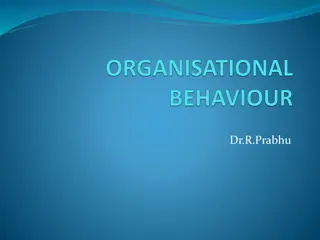 Organizational Behavior and Characteristics