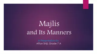 Understanding the Majlis Tradition and Manners