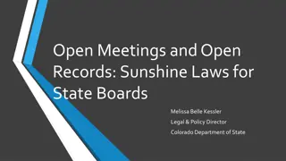 Understanding Colorado's Open Meetings and Open Records Laws