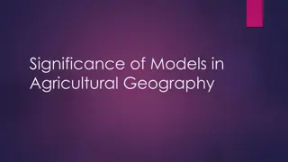 Significance of Models in Agricultural Geography