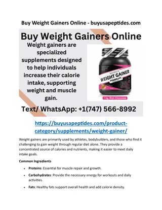 Buy Weight Gainers Online - buyusapeptides.com