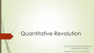 Evolution of Geographic Thought: Quantitative Revolution
