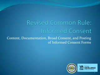 Overview of Revised Common Rule and Transition Periods