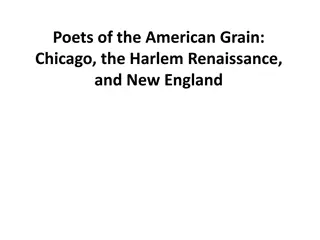 American Poets of Chicago, Harlem Renaissance & New England