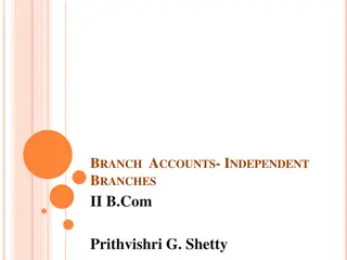 Independent Branches in Accounting