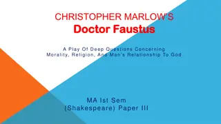 The Final Speech of Christopher Marlowe's 