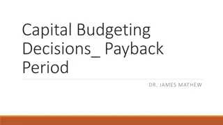 Capital Budgeting Decisions and Investment Strategies