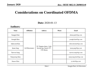 Considerations on Coordinated OFDMA Operation in IEEE 802.11